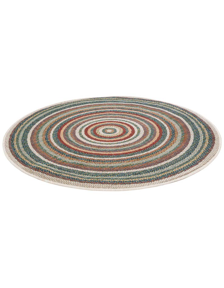 Detail image of 4' x 4' Easy-Clean Baja Indoor / Outdoor Round Rug
