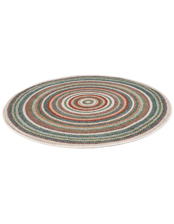Detail image of 4' x 4' Easy-Clean Baja Indoor / Outdoor Round Rug