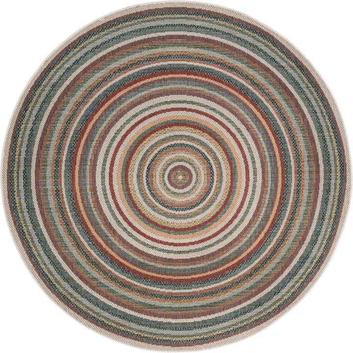 6' x 6' Easy-Clean Baja Indoor / Outdoor Round Rug