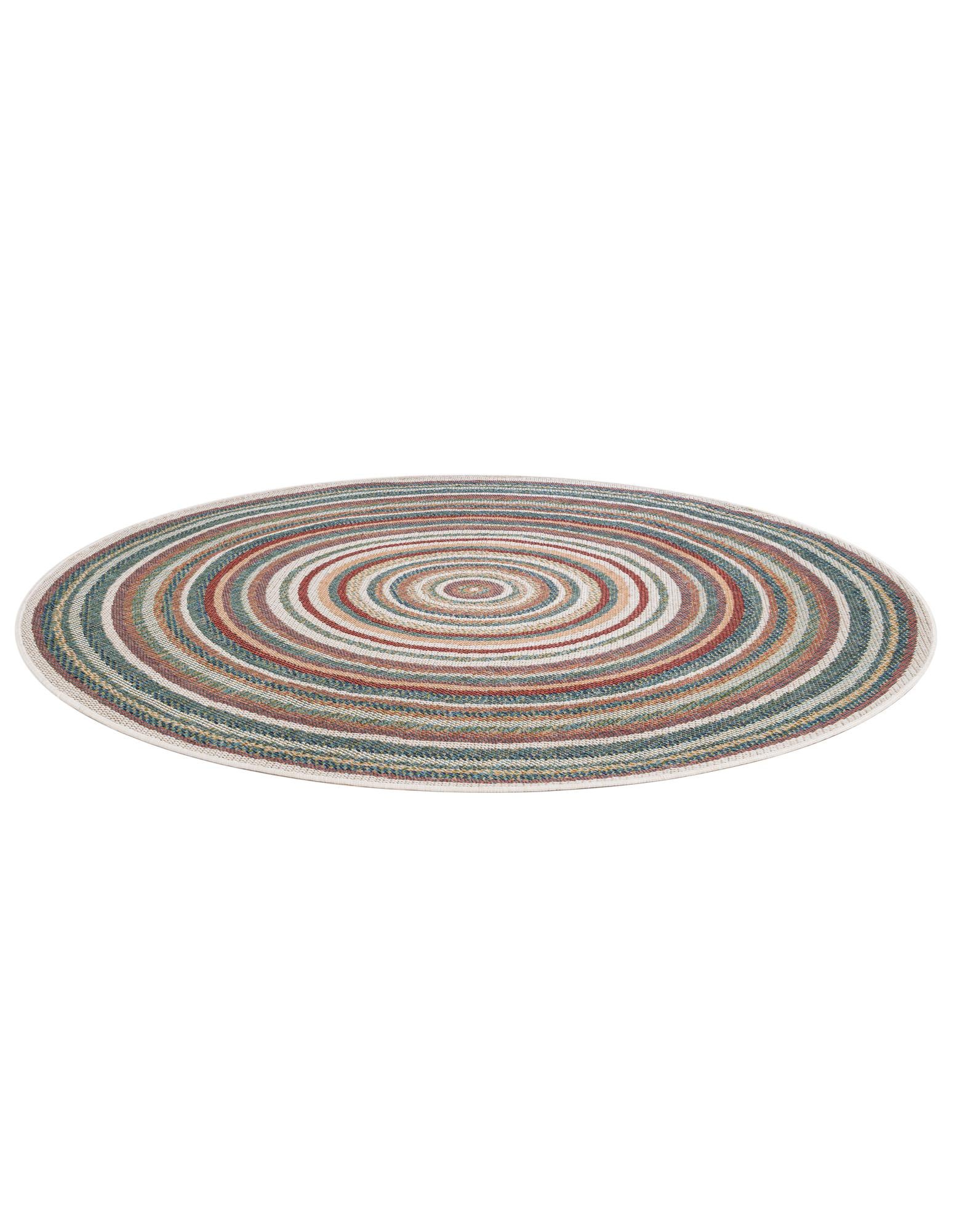 6' x 6' Easy-Clean Baja Indoor / Outdoor Round Rug