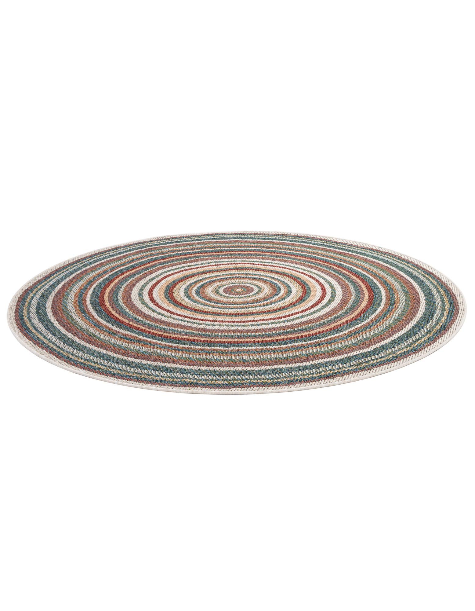 6' x 6' Easy-Clean Baja Indoor / Outdoor Round Rug