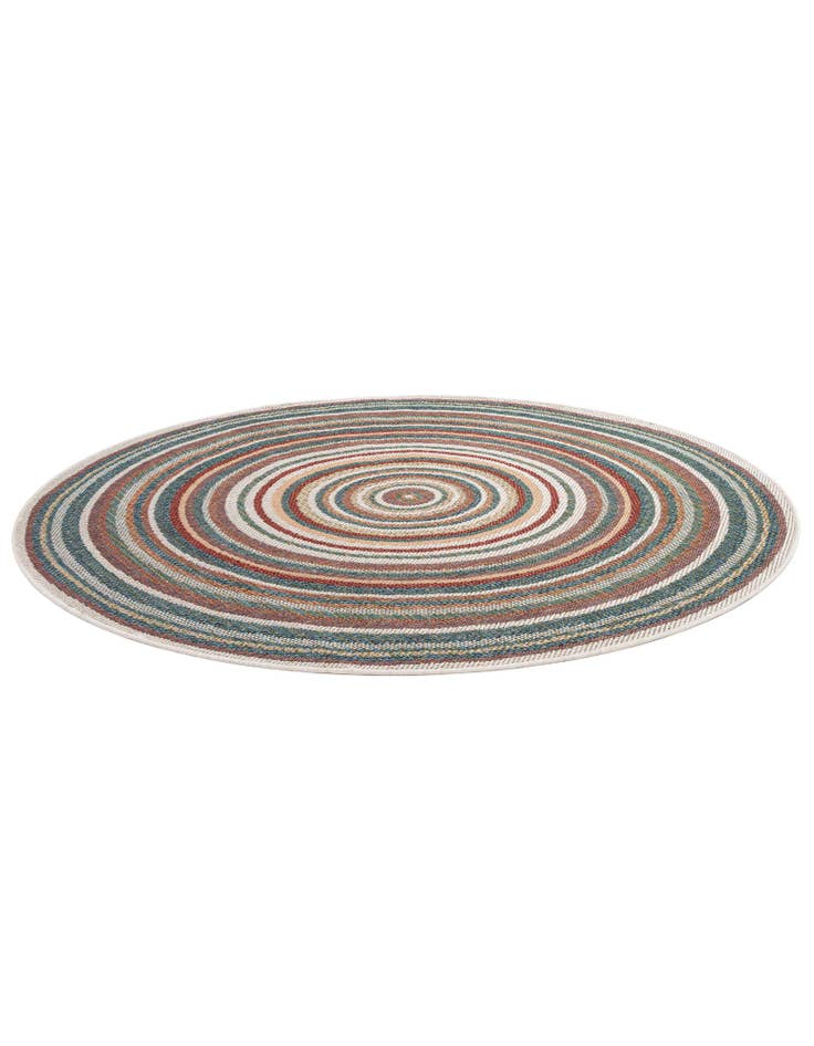 Detail image of 6' x 6' Easy-Clean Baja Indoor / Outdoor Round Rug