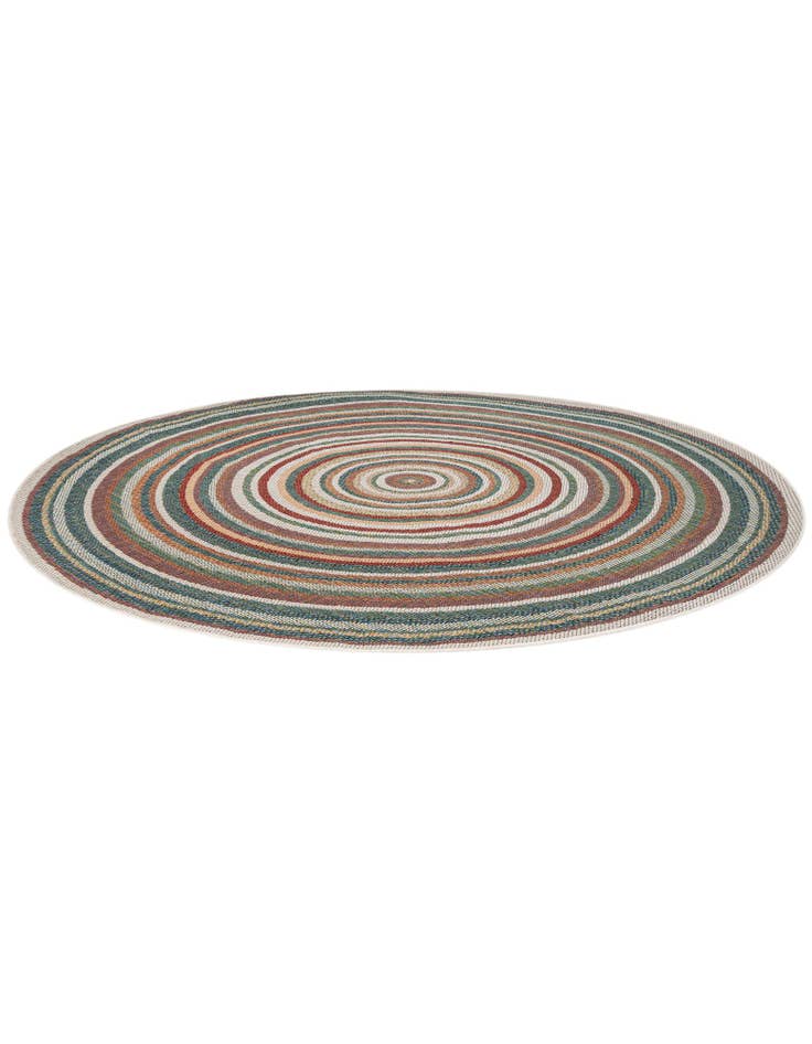 Detail image of 7' x 7' Easy-Clean Baja Indoor / Outdoor Round Rug
