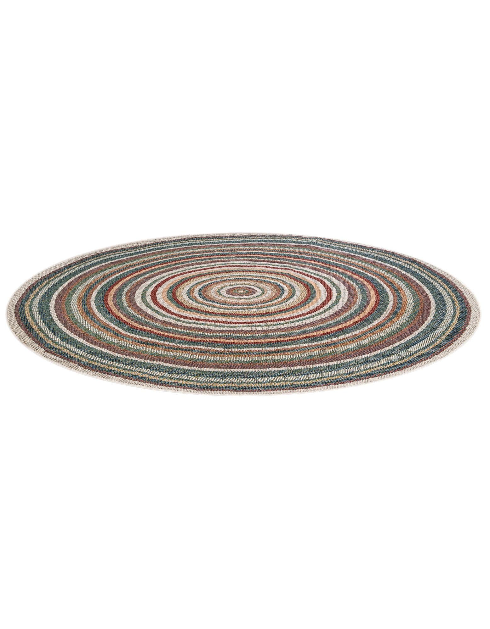 7' x 7' Easy-Clean Baja Indoor / Outdoor Round Rug