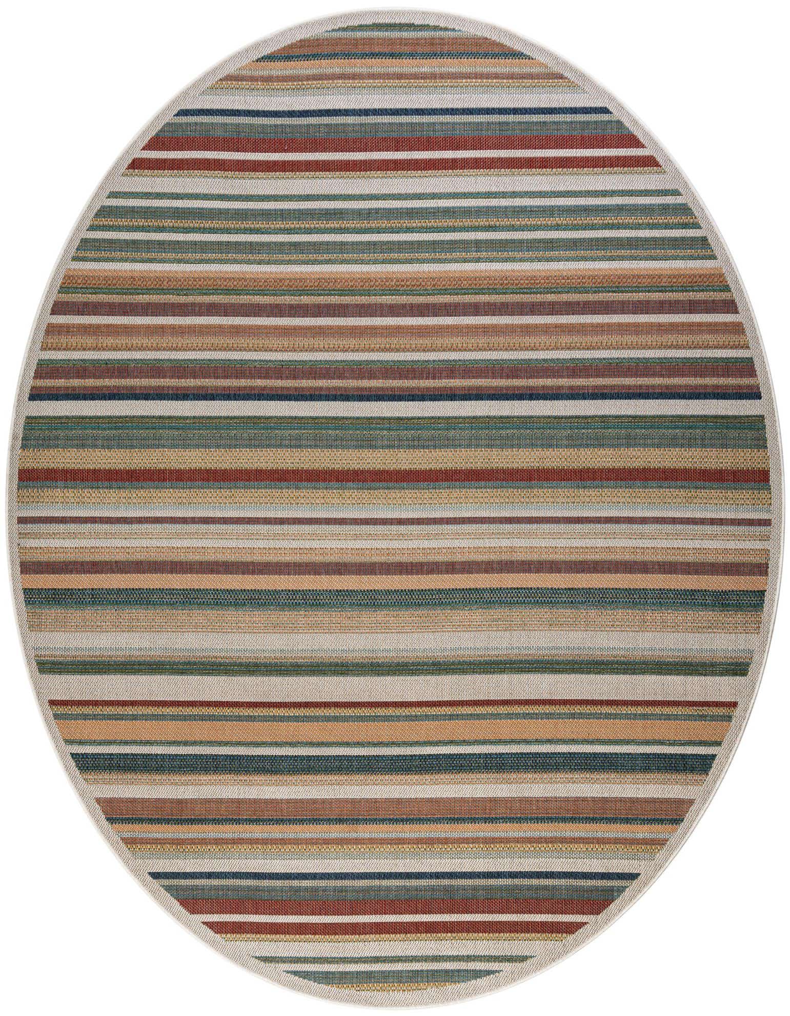 10' x 10' Easy-Clean Baja Indoor / Outdoor Round Rug