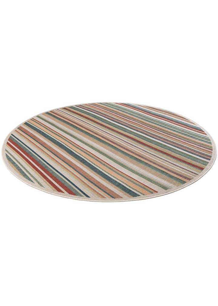 10' x 10' Easy-Clean Baja Indoor / Outdoor Round Rug