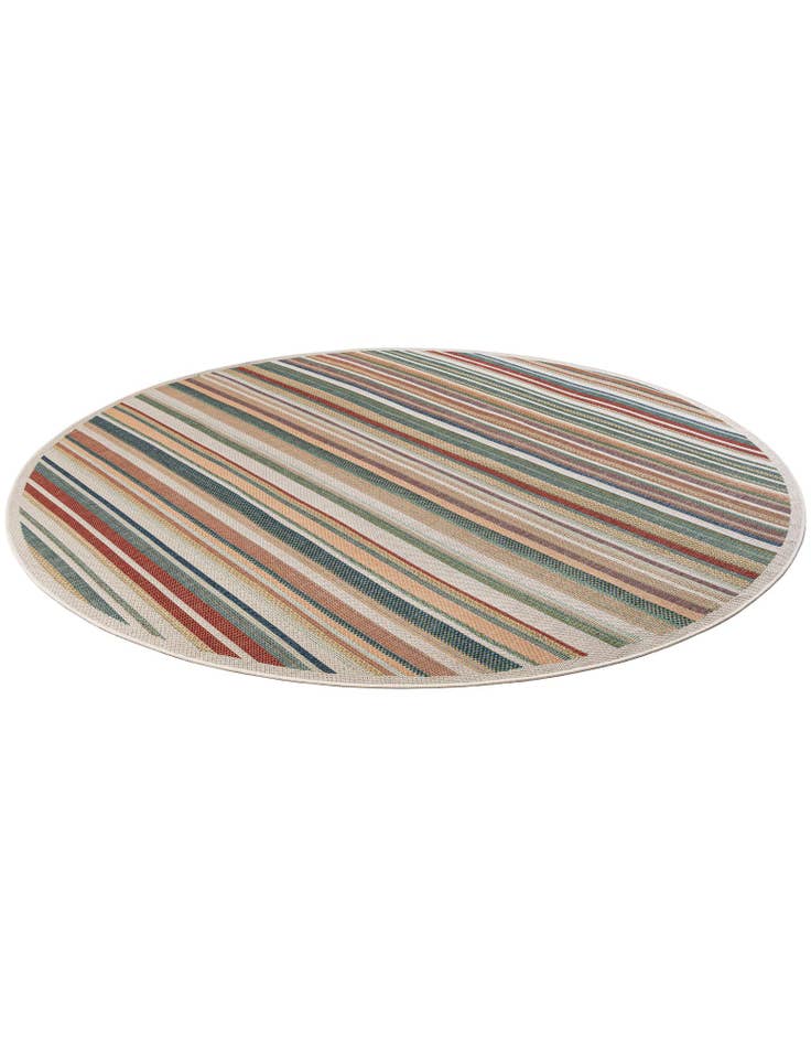 Detail image of 10' x 10'  Washable Baja Indoor / Outdoor Round Rug