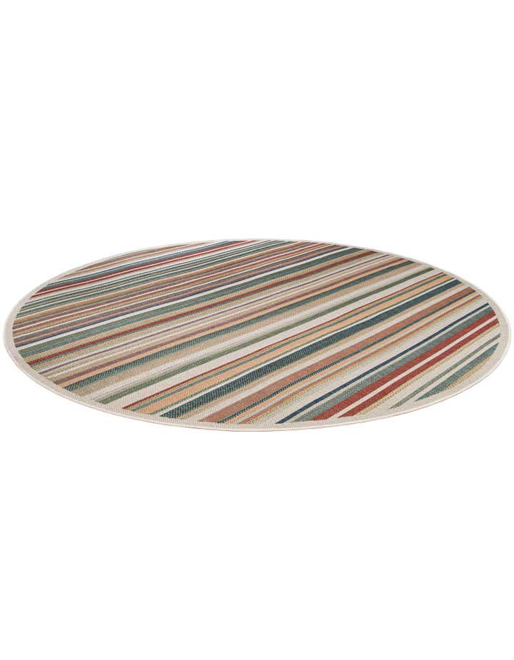 10' x 10' Easy-Clean Baja Indoor / Outdoor Round Rug