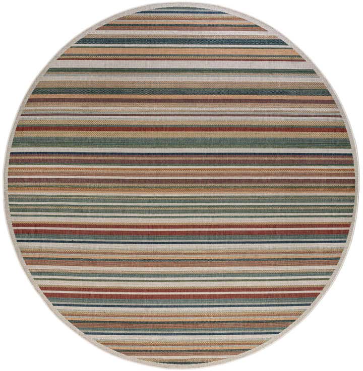 12' x 12' Easy-Clean Baja Indoor / Outdoor Round Rug