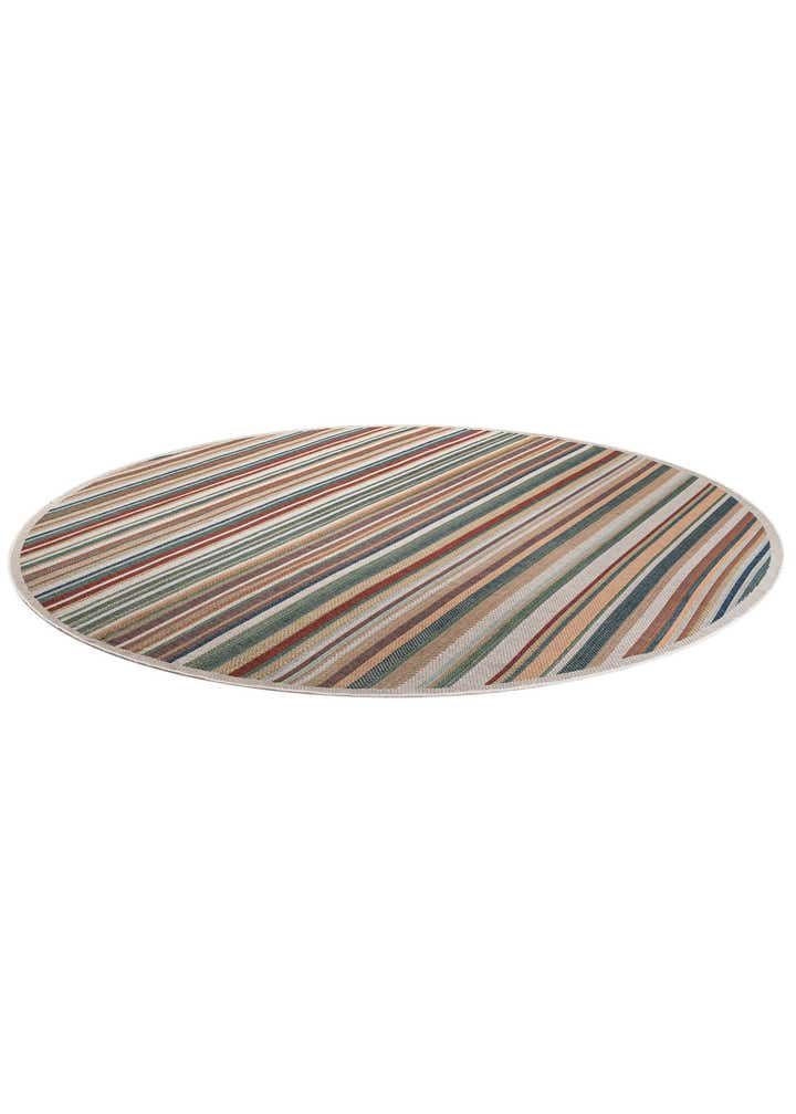 12' x 12' Easy-Clean Baja Indoor / Outdoor Round Rug
