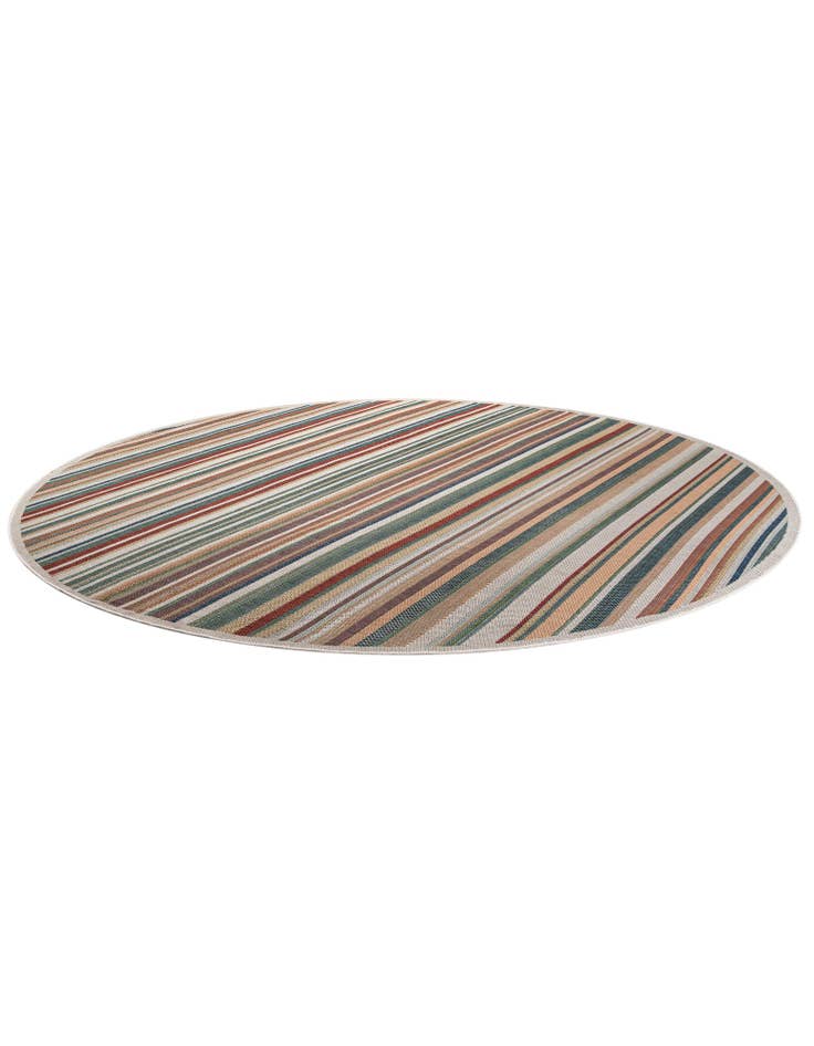 Detail image of 12' x 12' Easy-Clean Baja Indoor / Outdoor Round Rug