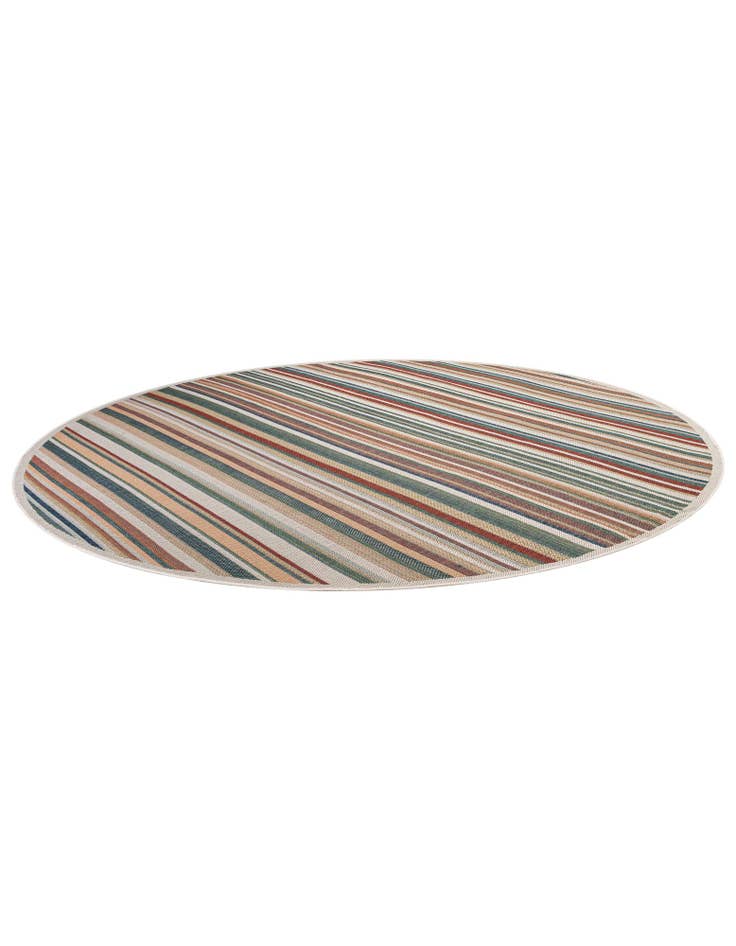 Detail image of 12' x 12'  Washable Baja Indoor / Outdoor Round Rug