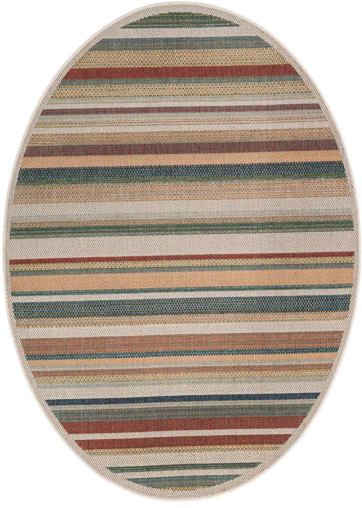 6' x 6' Easy-Clean Baja Indoor / Outdoor Round Rug