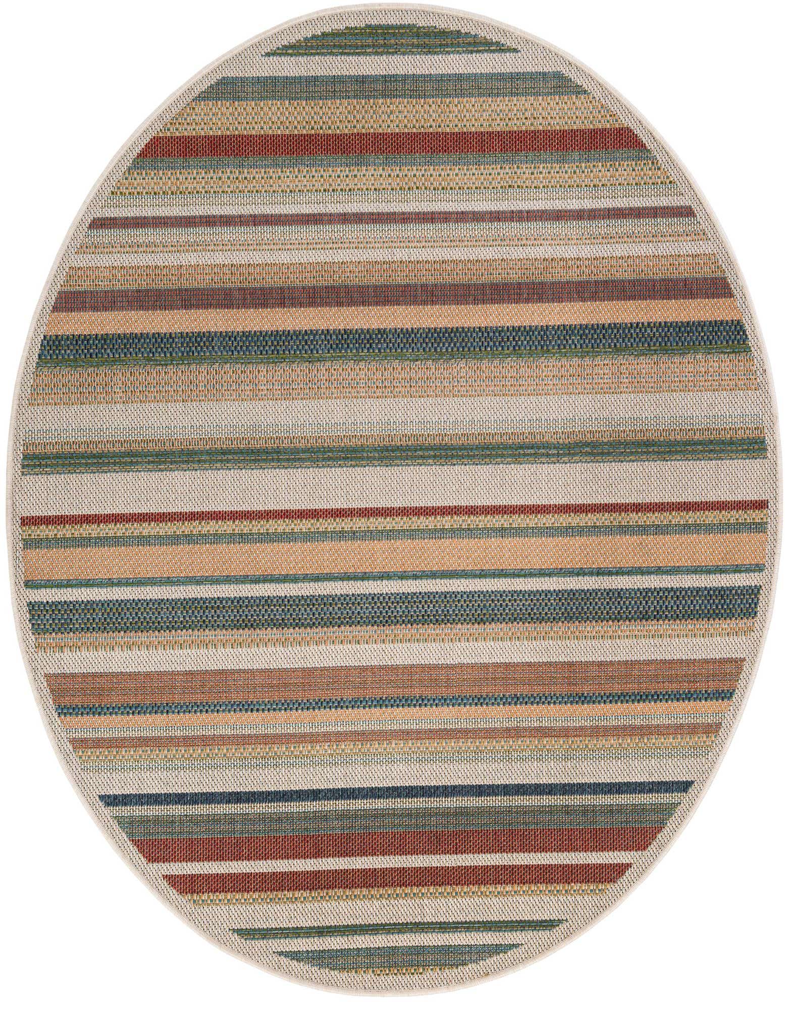 6' x 6' Easy-Clean Baja Indoor / Outdoor Round Rug