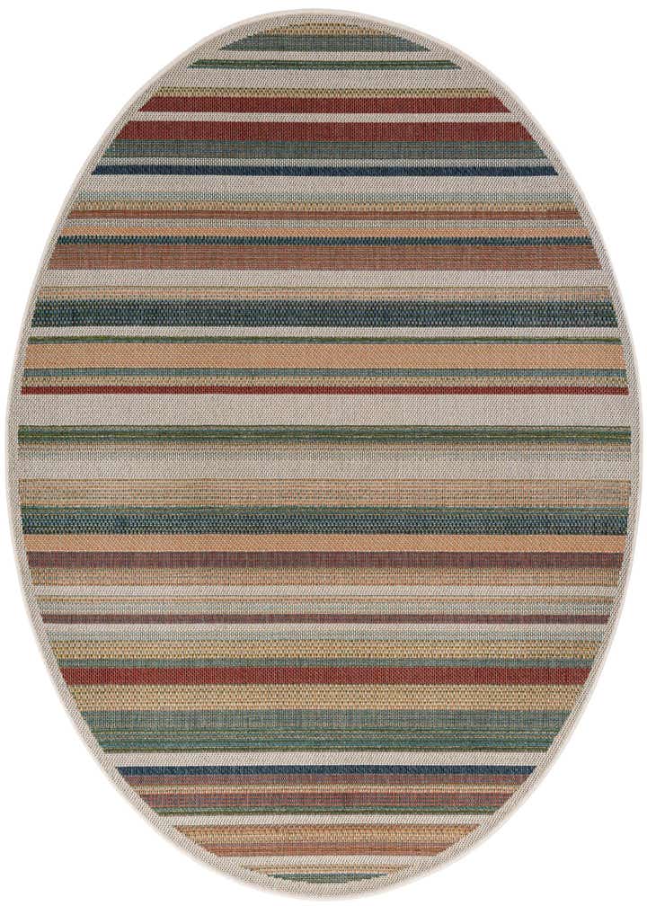 7' x 7' Easy-Clean Baja Indoor / Outdoor Round Rug