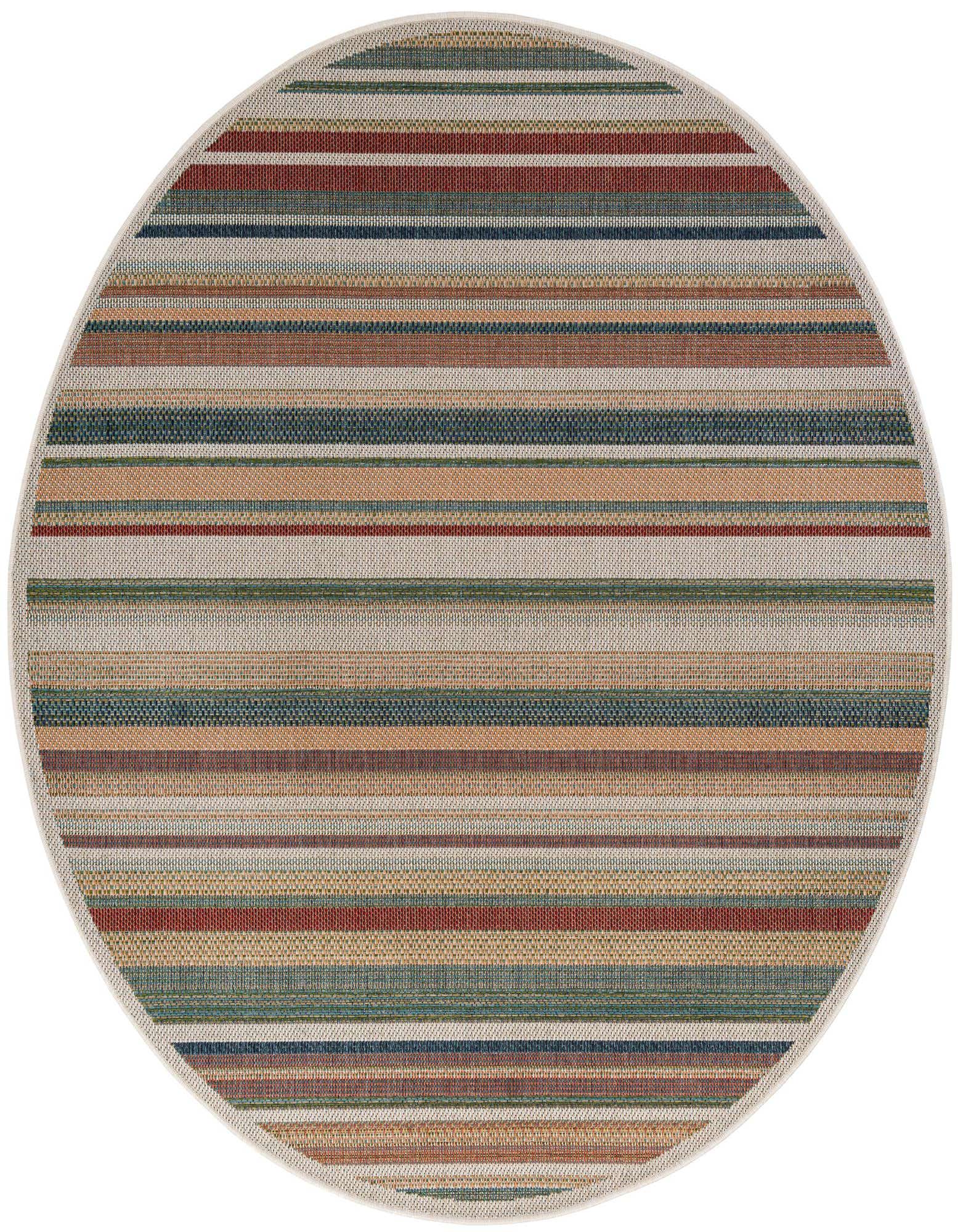 7' x 7' Easy-Clean Baja Indoor / Outdoor Round Rug