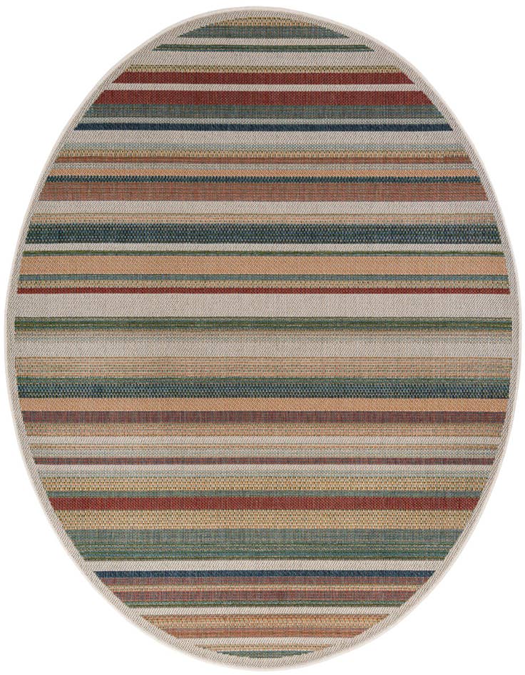 Detail image of 7' x 7' Easy-Clean Baja Indoor / Outdoor Round Rug