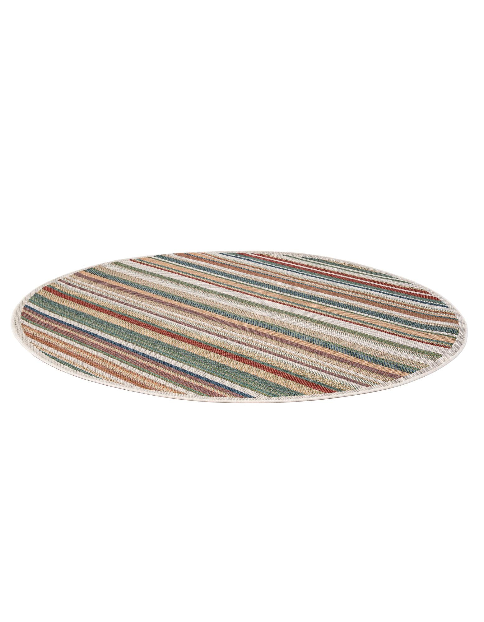 7' x 7' Easy-Clean Baja Indoor / Outdoor Round Rug