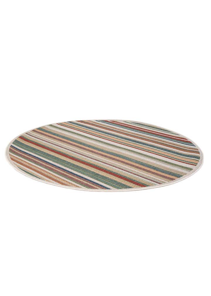 7' x 7' Easy-Clean Baja Indoor / Outdoor Round Rug