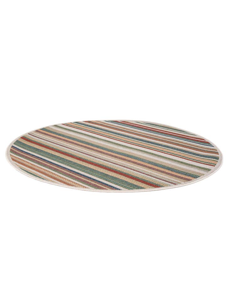 Detail image of 7' x 7' Easy-Clean Baja Indoor / Outdoor Round Rug