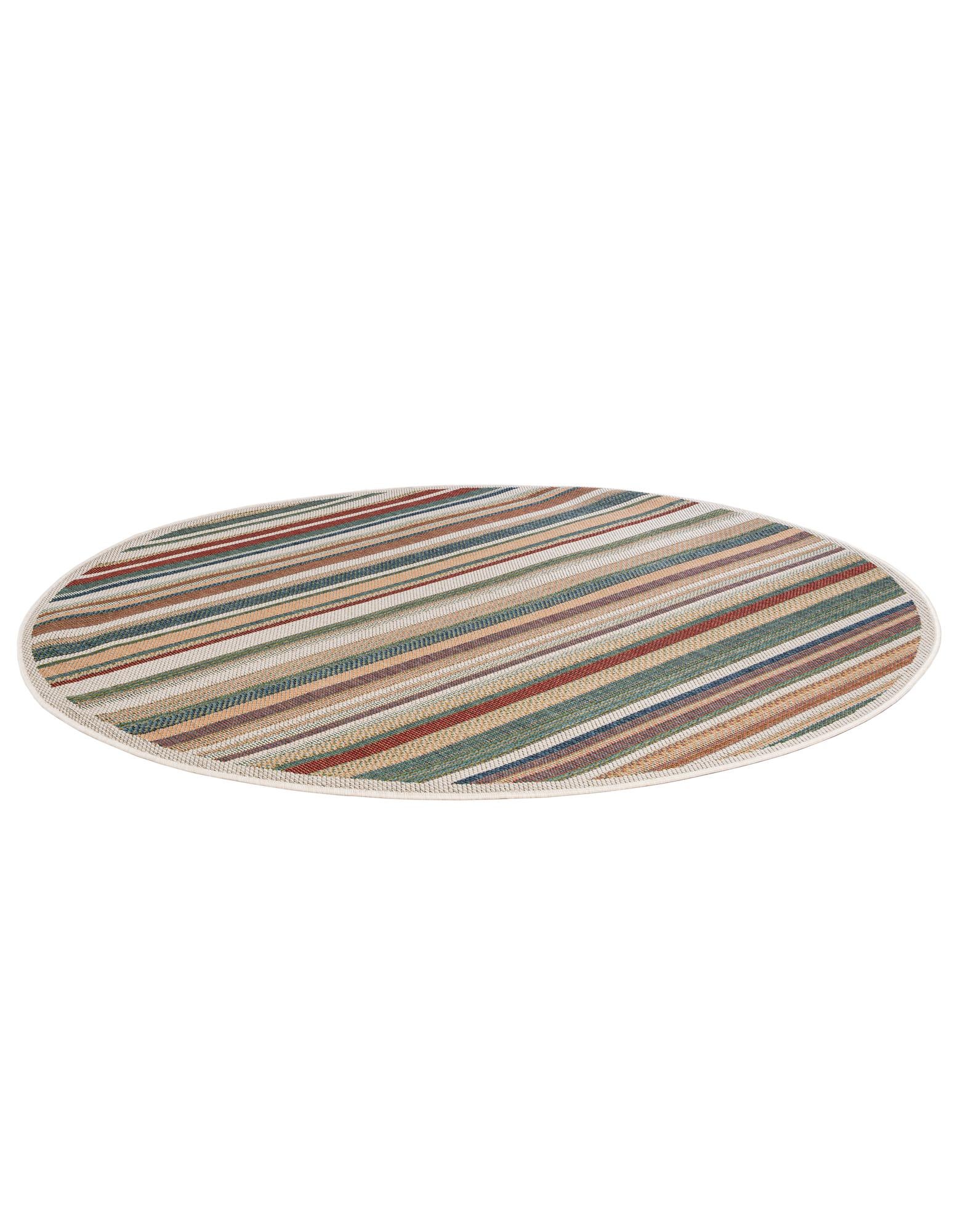 7' x 7' Easy-Clean Baja Indoor / Outdoor Round Rug