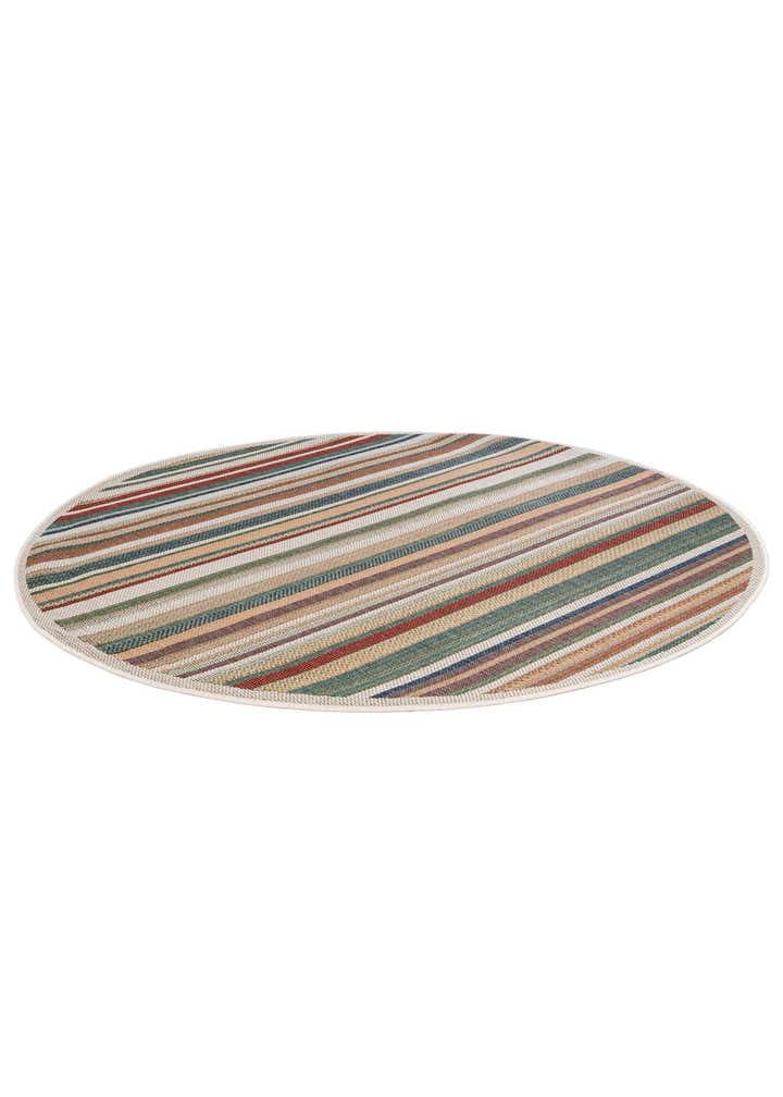 7' x 7' Easy-Clean Baja Indoor / Outdoor Round Rug