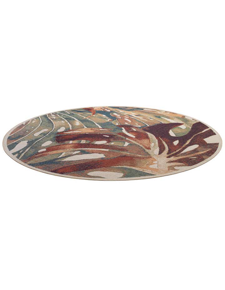 12' x 12' Easy-Clean Baja Indoor / Outdoor Round Rug