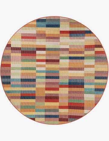 Easy-Clean Baja Indoor / Outdoor Round Rug