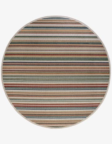 12' x 12' Easy-Clean Baja Indoor / Outdoor Round Rug