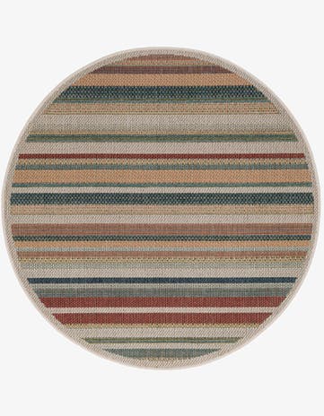 Easy-Clean Baja Indoor / Outdoor Round Rug