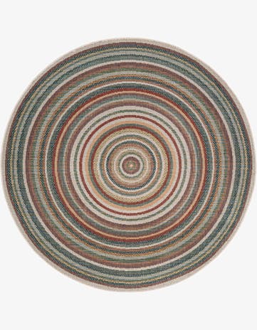 Easy-Clean Baja Indoor / Outdoor Round Rug