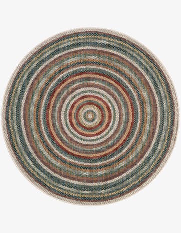 Easy-Clean Baja Indoor / Outdoor Round Rug