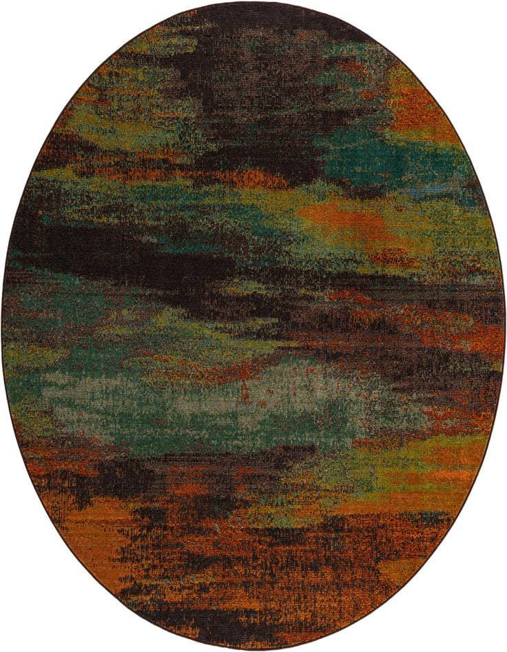 Detail image of 8' x 8' Washable Barcelona Round Rug