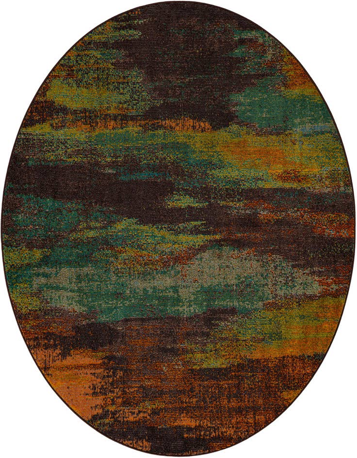 Detail image of 6' x 6' Washable Barcelona Round Rug