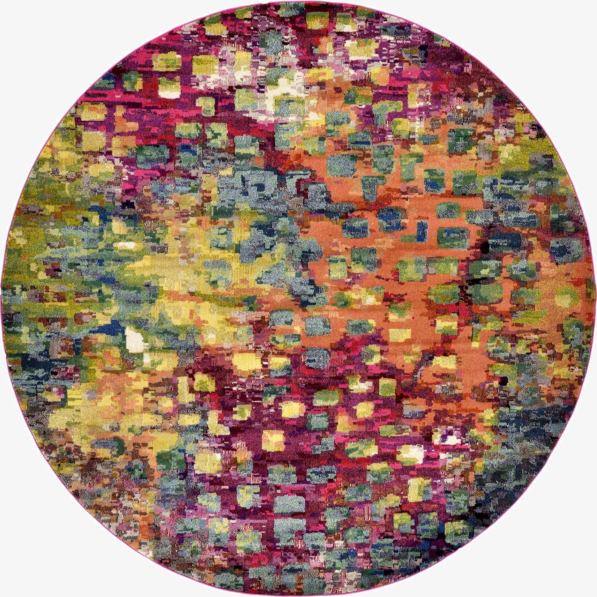 Primary image 10' x 10'  Washable Barcelona Round Rug