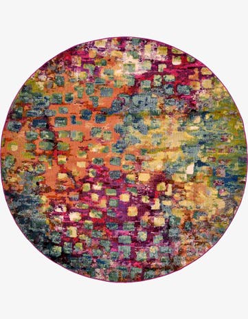 8' x 8' Washable Barcelona Round Rug