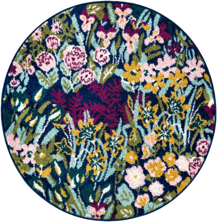 Detail image of 3' 3 x 3' 3 Bloom Round Rug