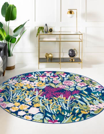 5' 3 x 5' 3 Bloom Round Rug