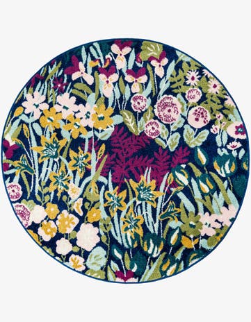 5' 3 x 5' 3 Bloom Round Rug