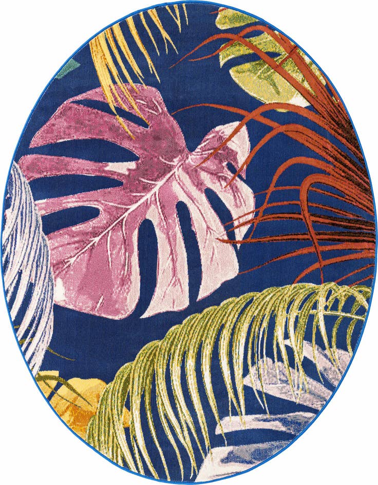 Detail image of 5' 3 x 5' 3 Blossom Round Rug