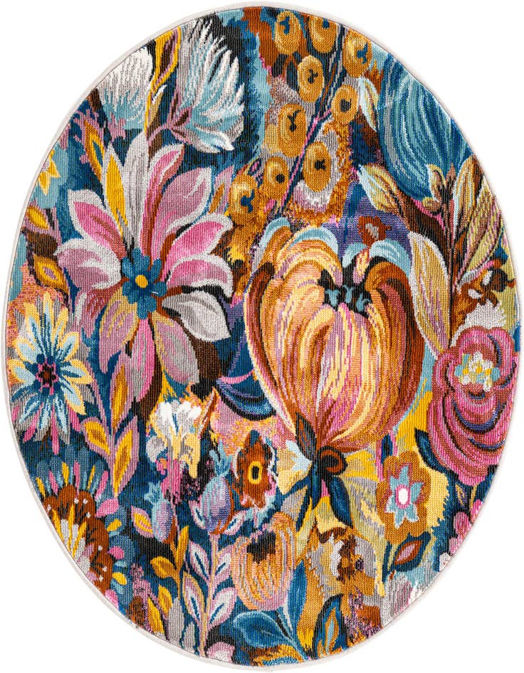 Detail image of 3' 3 x 3' 3 Blossom Round Rug