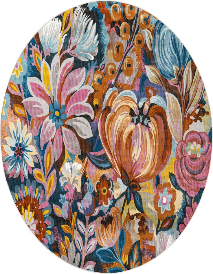 Detail image of 7' x 7' Blossom Round Rug
