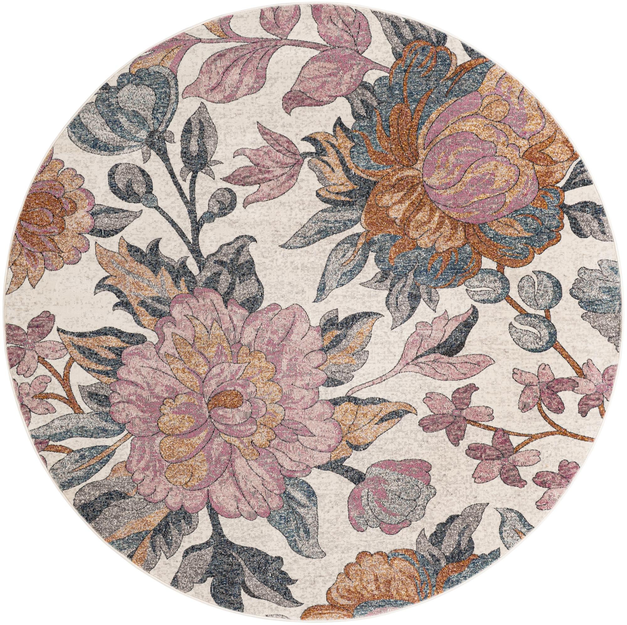 8' x 8' Blossom Round Rug