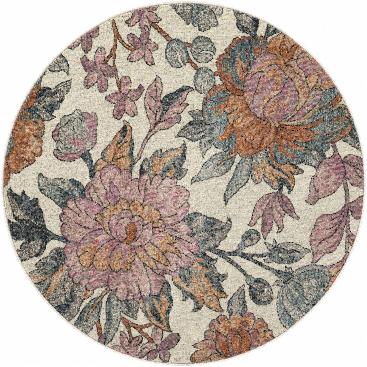 125cm x 125cm Blossom Round Rug