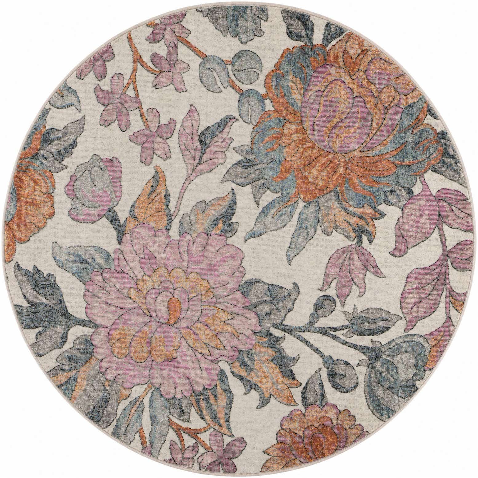155cm x 155cm Blossom Round Rug