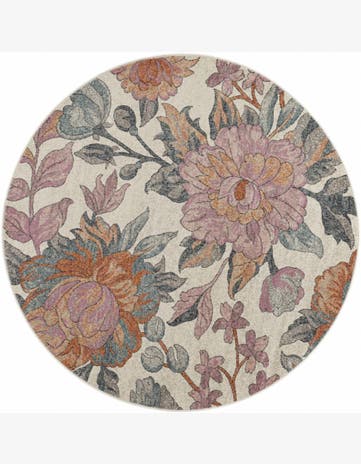 185cm x 185cm Blossom Round Rug