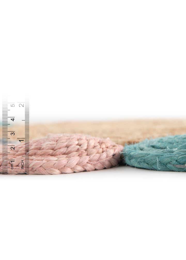 3' 1 x 3' 1 Handmade Braided Jute Round Rug