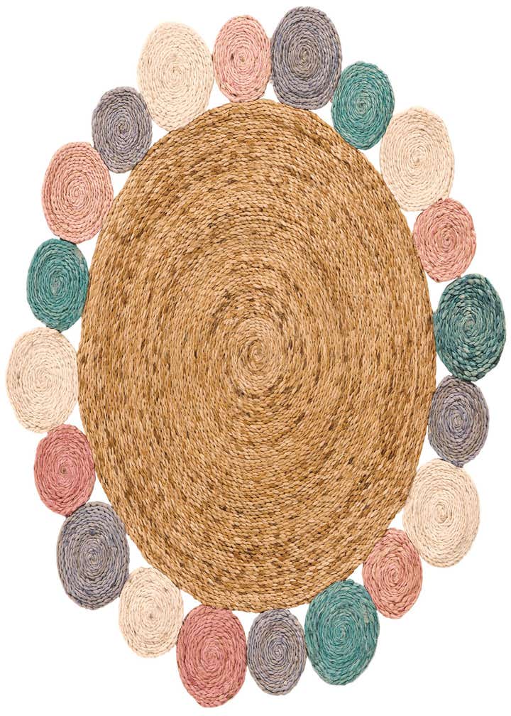 3' 1 x 3' 1 Handmade Braided Jute Round Rug