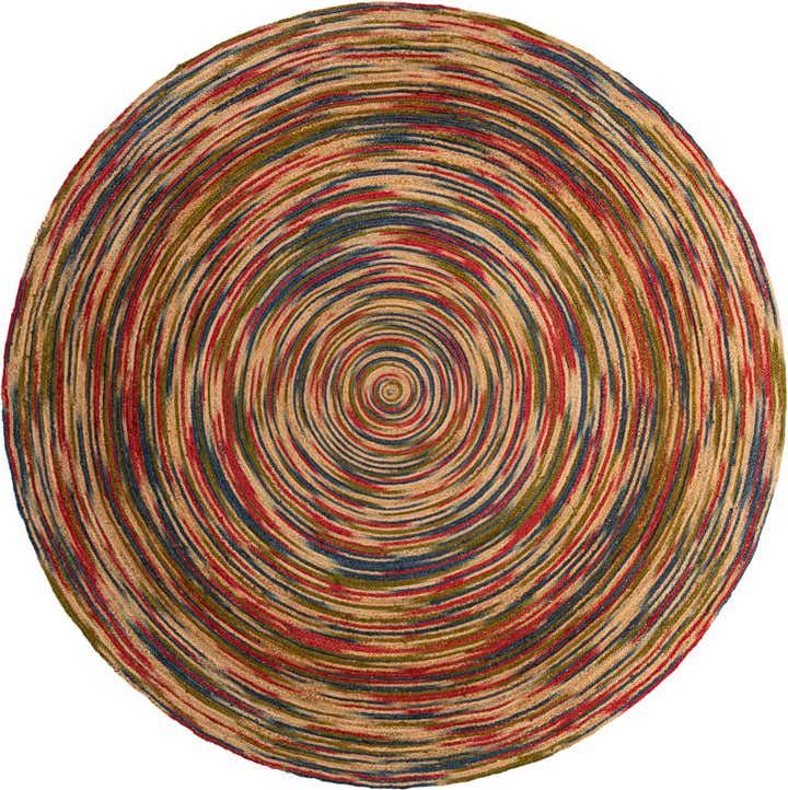 10' x 10' Handmade Braided Jute Round Rug