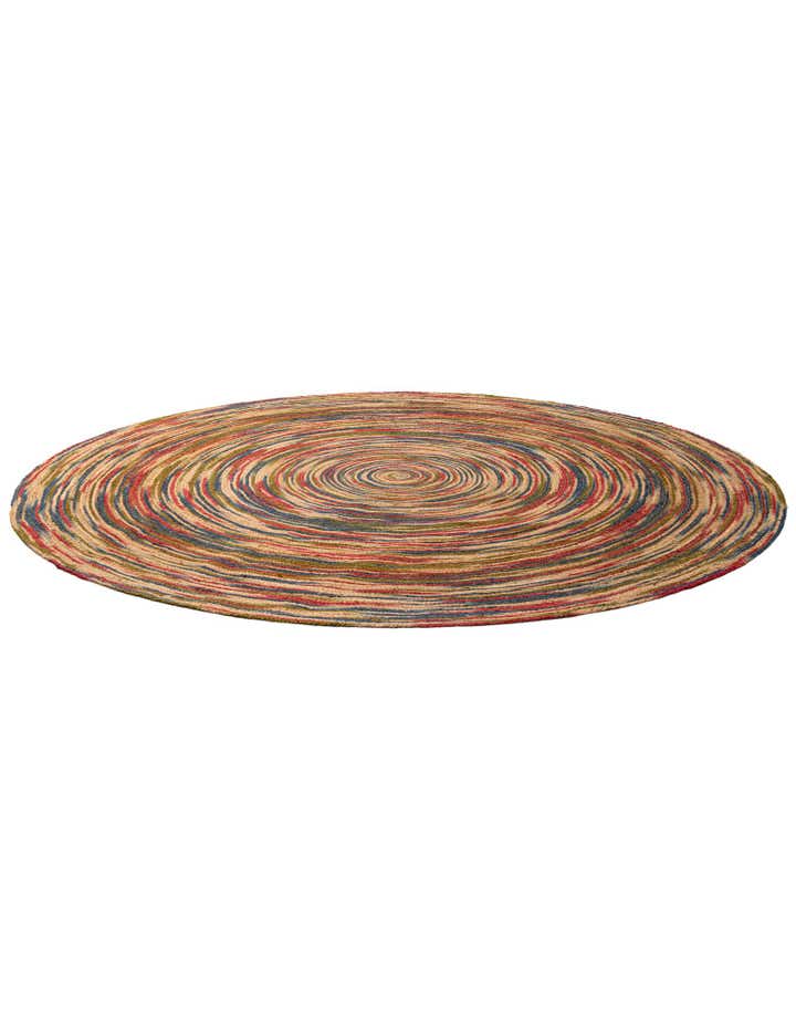 10' x 10' Handmade Braided Jute Round Rug